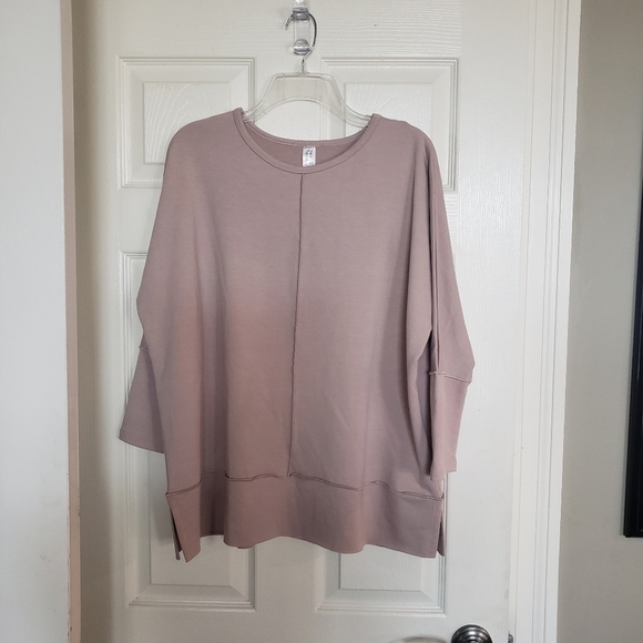 Spanx Women's Perfect Length Dolman Sleeve Pullover Dusty Pink Medium - Picture 1 of 10
